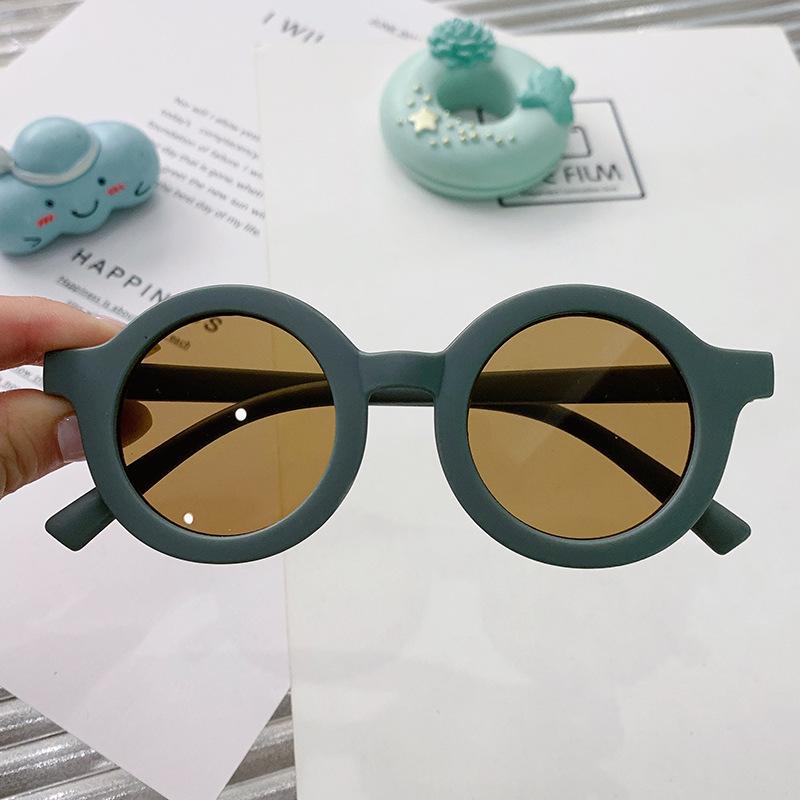 Children's Round Matte Sunglasses - Cute, Trendy & Versatile Fashion for Ages 1-8