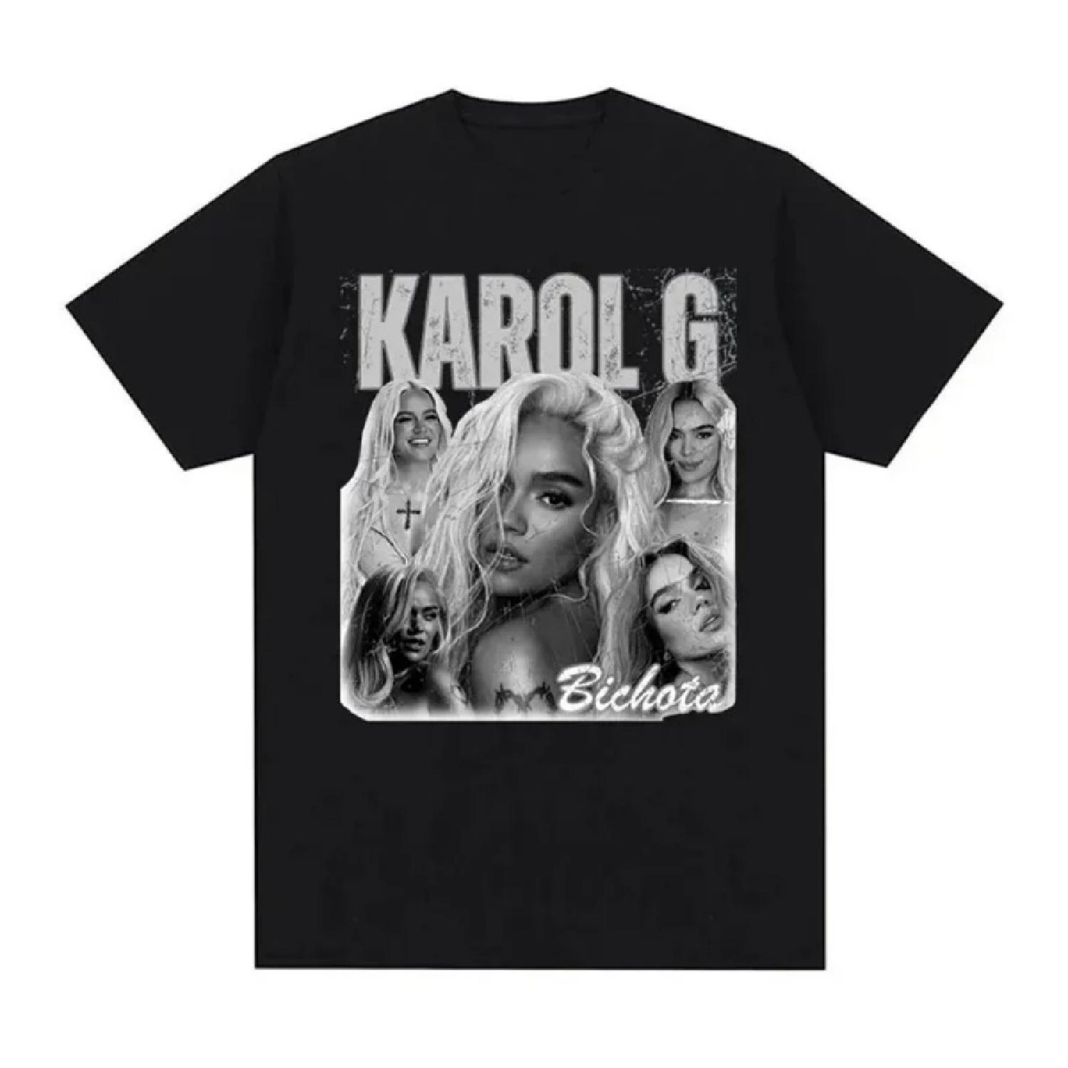 

Retro Karol G Manana Sera Bonito Pattern T-shirt for Men and Women Hip Hop Gothic Y2K Short Sleeve Loose Women s T-shirt XXXXXL чорний