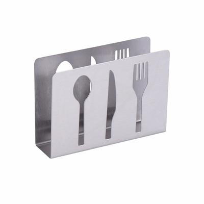 Stainless Steel Napkin Storage Shelf Heavy Duty Non-Slip Napkin Storage Rack Decorative Rustproof Napkin Holder