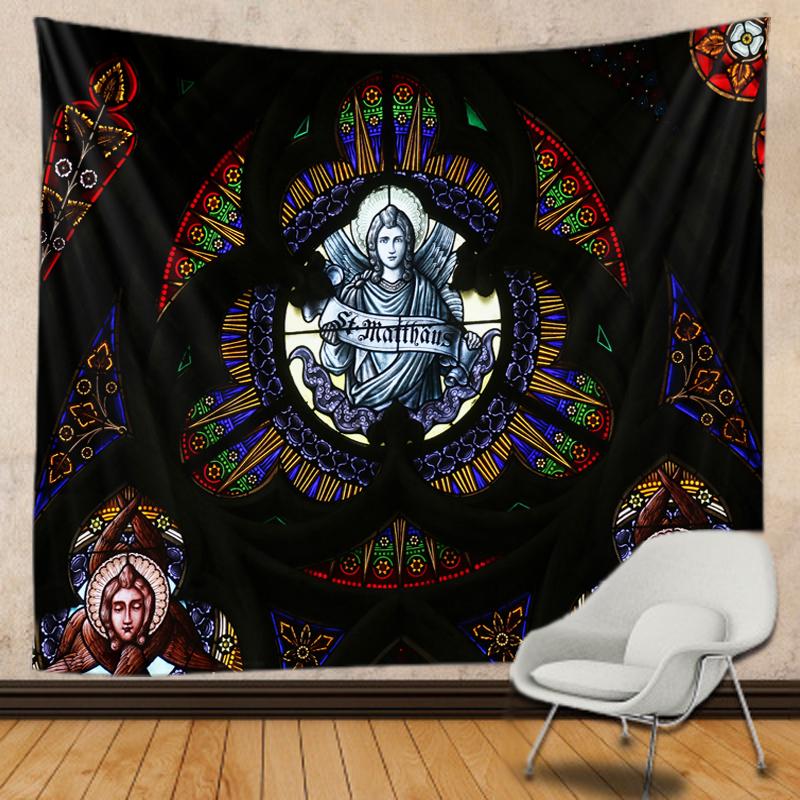 Christian Church Tapestry Evangelist Matthew Saints Home Decor Wall Art Mural Drop Shipping Wall Cloth Christ Wall Tapestries