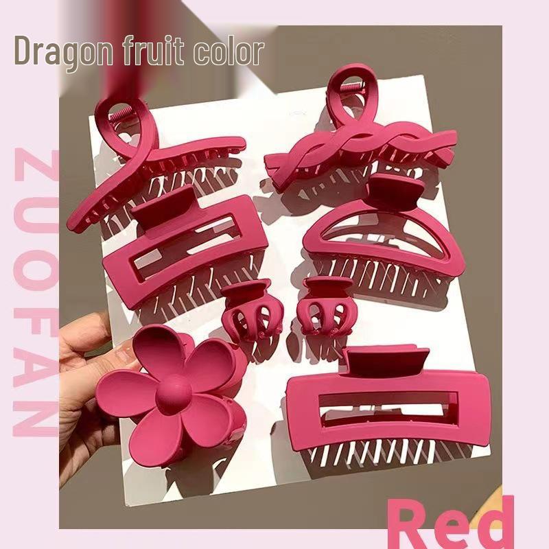 Colorful Claw Clip Set for Women - High-end Back of Head Hair Accessories