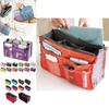 Spacious Modern Double Zipper Polyester Makeup Bag For Travel Cosmetics And Toiletries