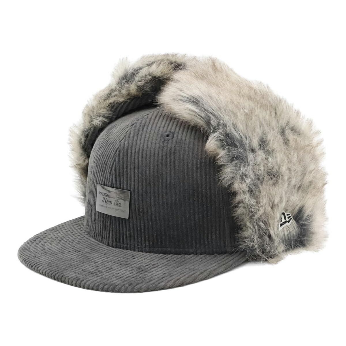 

New Era 59FIFTY Dogear Metal Plate ONSPOTZ Size 7 Dogear 8W Corduroy Metal Cap, Exclusive, Gray, 5/8 (59Fifty Plate) сірий колір