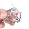 1PC Durable Aquarium Small Bait Feeder Crystal Shrimp Dry Food Feeding Fishing Lure Cage Stainless Steel Aquarium Bait Feeder