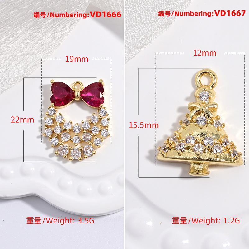 Sweet Christmas Pendant Atmosphere Christmas Hat Gloves Accessories Pendant Vd1643-1667
