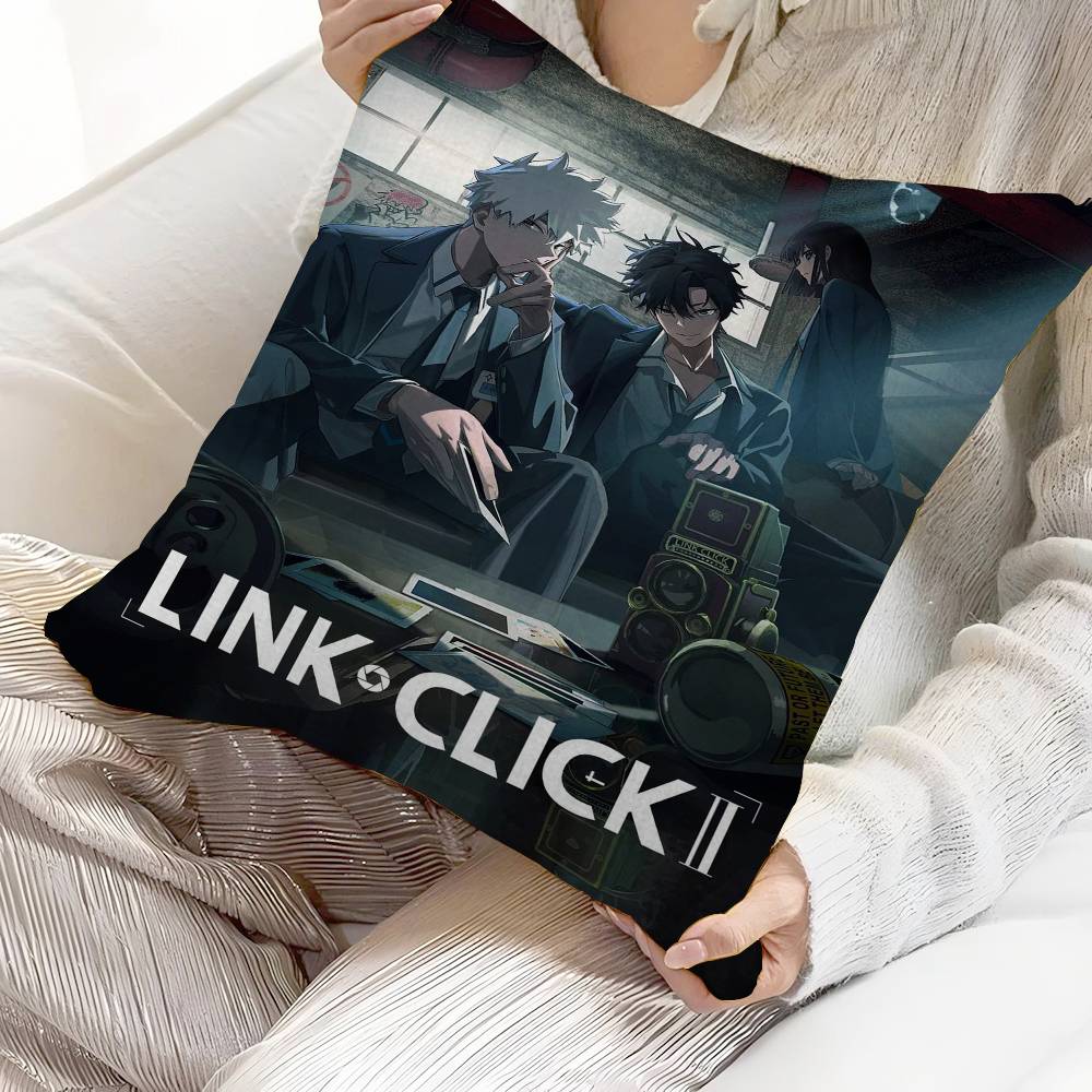 

Link Click Anime Personalized picture text home decorative pillows Household Gifts xcm 30x30 cm
