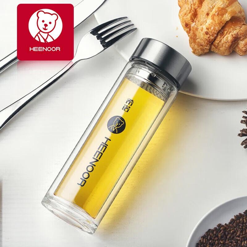 HEENOOR Double Wall Glass Tea Cup