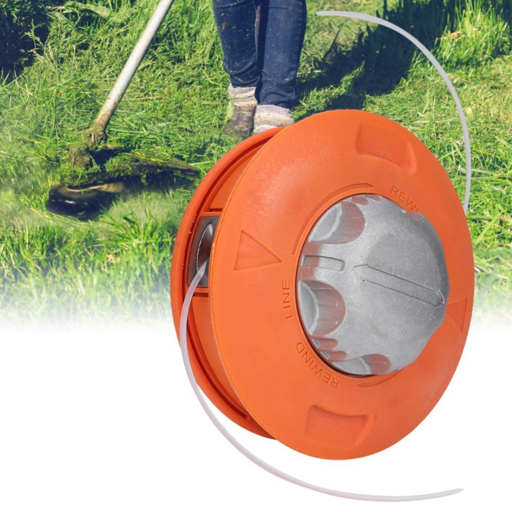 Durable Universal Bump Feed Trimmer Head Orange Aluminum Alloy Brush Cutter Head Heavy Duty Bump Spool String Trimmer Head