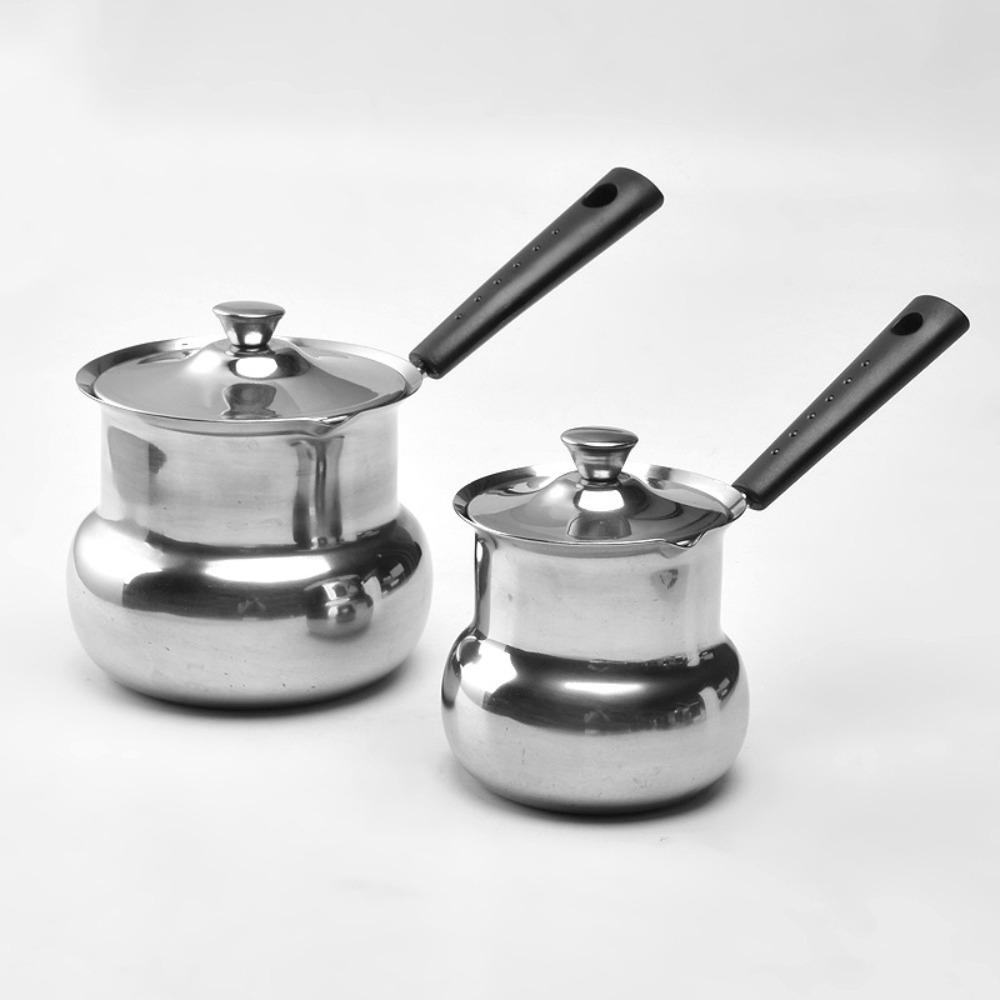 Alvinlite Caffettiera Turca In Acciaio Inox 304 350ml – Pentola Per Cioccolato E Burro Con Manico Termoresistente