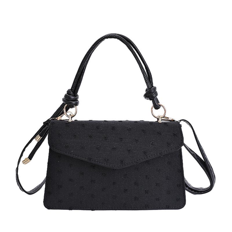 

New casual commuter bag summer simple trend fashion shoulder portable messenger small square bag чёрный