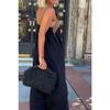 Summer Sleeveless Loose Casual Long Dress New Big Size Women A-line Cross Party Patchwork Dress Sweet Streetwear Sexy Clothing