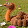 3D Printed Snake Toy Flexible Articulated Snake Fidget Toy Collectible Fake Animal Model Ornament for Home Office