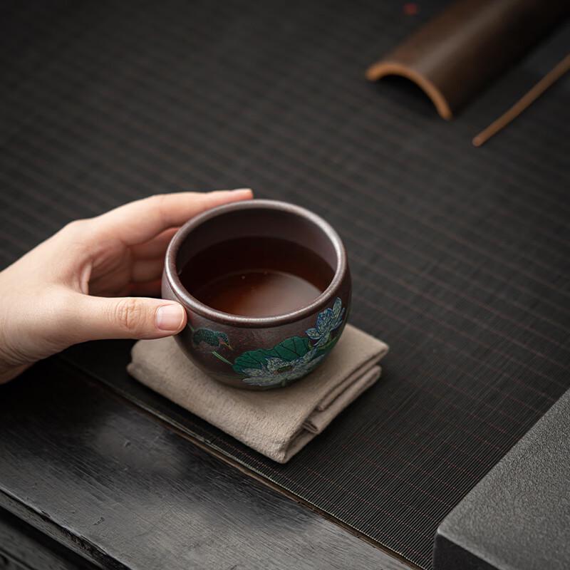 Yixing Zisha Duan Ni Summer Lotus Teacup