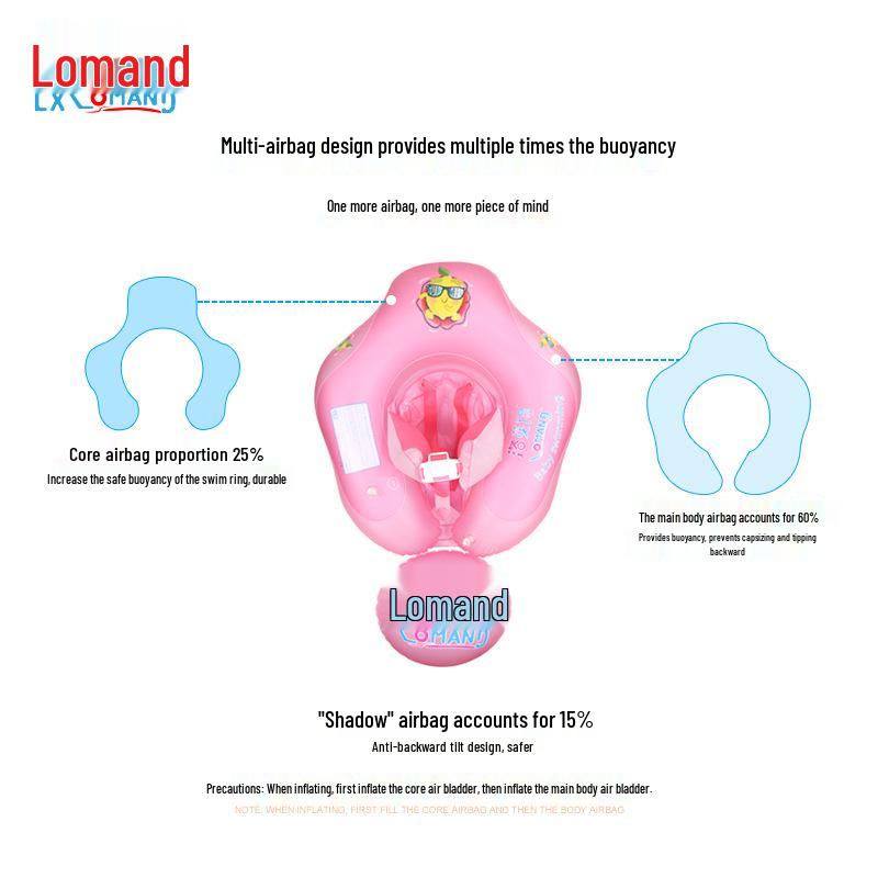 Luomande Verdickter Baby-Schwimmring mit Sitz und Erstickungsschutz-Design