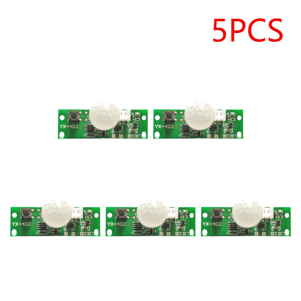 1-5PCS 3.7V Solar Lamp Board Control Sensor Night Light Module Controll Module Infrared Human Body Induction Solar Circuit Board
