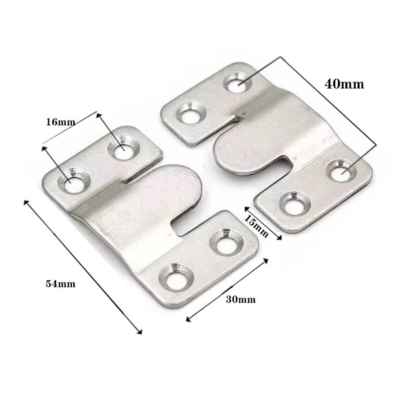 10PCS Universal Mounting Hooks Heavy Duty Wall Hanger Bracket for Pictures Frames Furniture Home Decor Storage