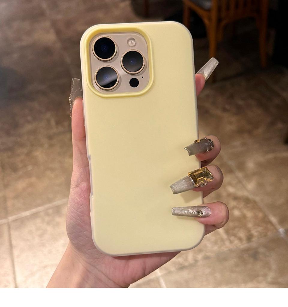 Luxusní Průhledný 2 v 1 Kryt na Telefon Barvy Bonbónů Pro iPhone 11 12 13 14 15 16 Pro Max Čirý Nárazník Zadní Kryt