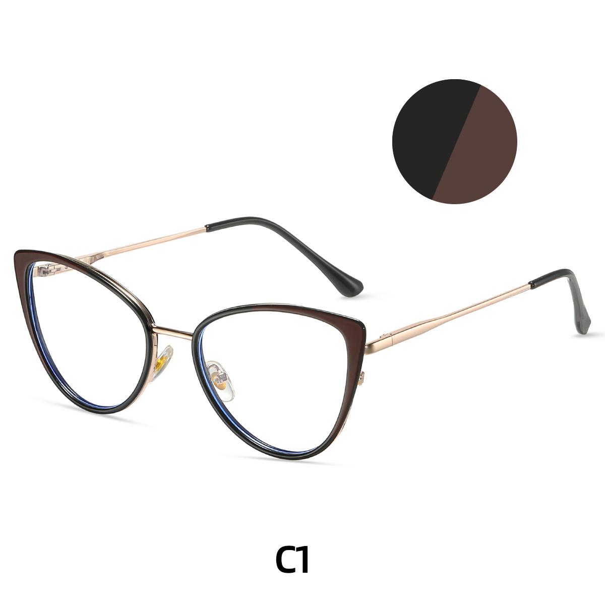 

JMISUS Модные рецептурные очки-кошачий глаз TR Бабочка Фотохромные Оптические очки для близоруких для женщин Single Version&1.56&None