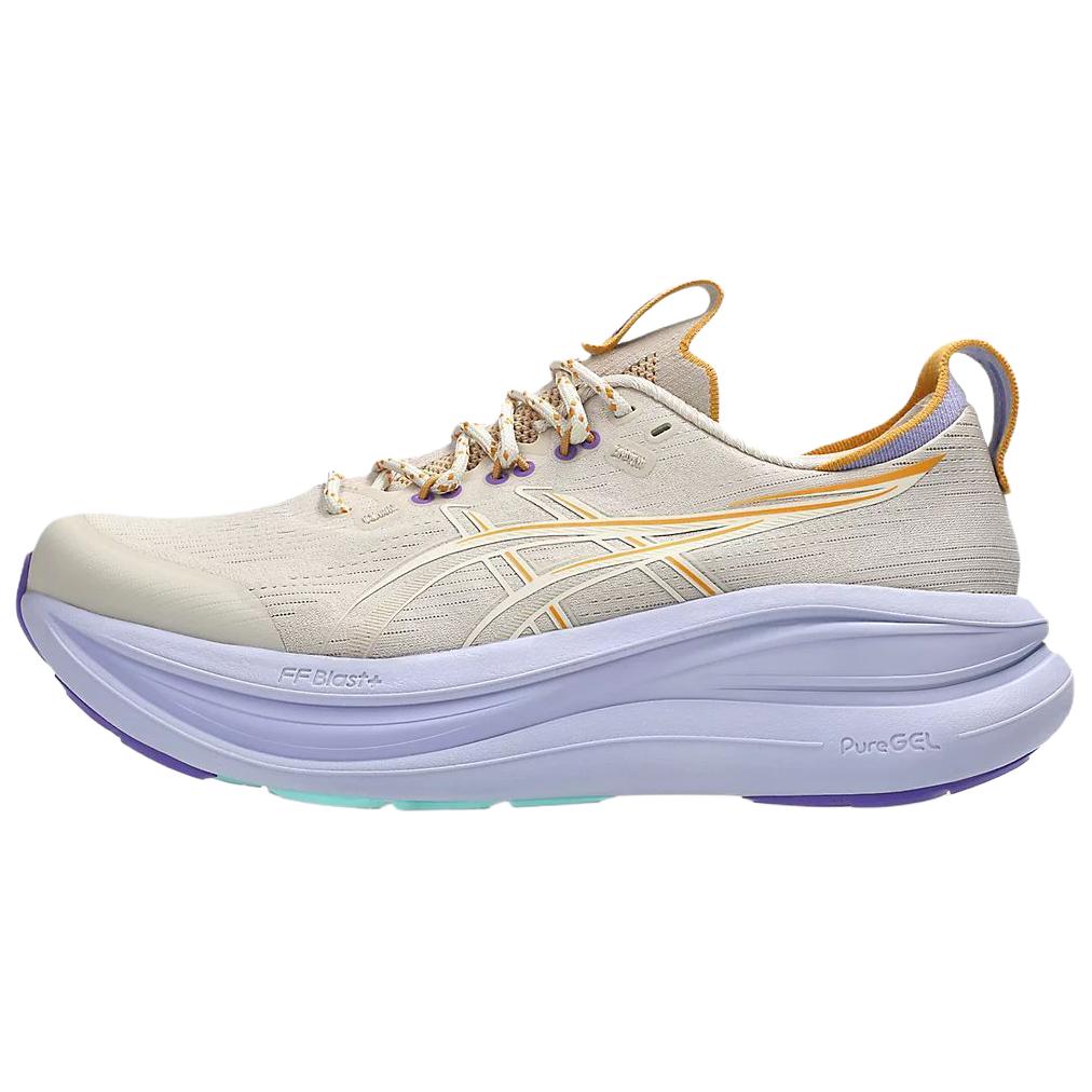 Asics Gel-Nimbus 28 Trail Running Shoes Soft Durable Women Running Shoes Light-Brown 1012C069-250