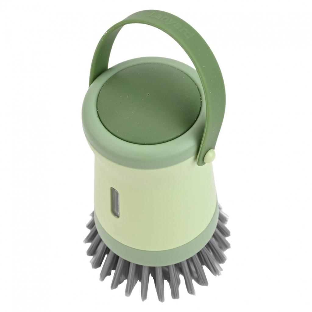 Ergonomic Handle Kitchen Pot Brush for Stainless Steel and Glass Surfaces