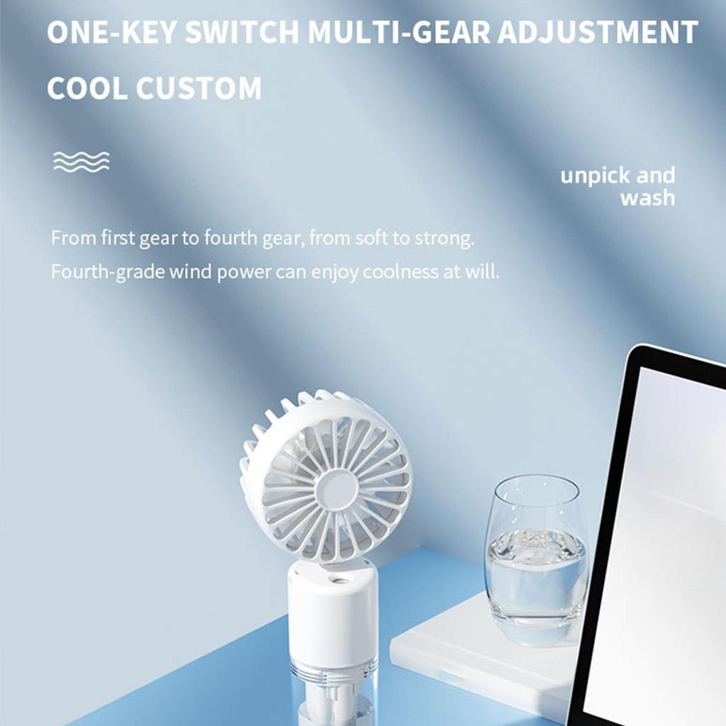 Mini Handheld cooling fan USB rechargeable humidifier fans Mini air conditioner fan Outdoor Office Camping Travel mist cooler