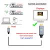 cablecc 8K 60Hz to HDMI Male Mini DisplayPort Source to HDMI Display UHD 4K Monitor Mini-DP 1.4 2.0 Cable, 1.8M