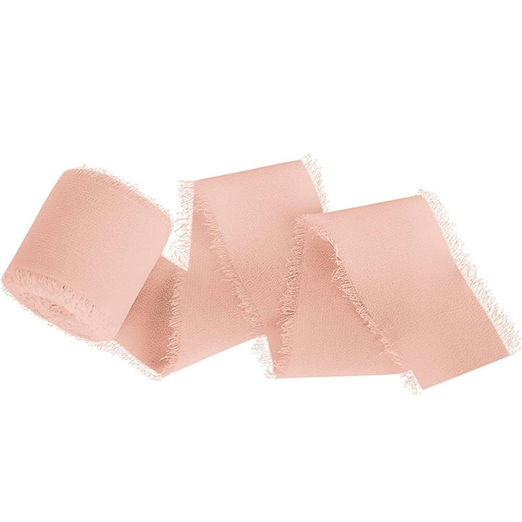 Chiffon Silk Ribbon 1.57InX5.46Yd for Gift Wrapping Decor Bridal Bouquets Baby Shower Wedding Invitations Bow Making