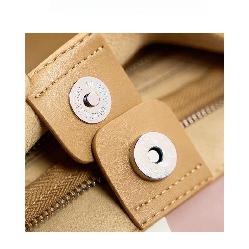 Genuine Leather Women's Messenger Bag Second Layer Cowhide Shopper Shoulder Bag Commuter Bucket Handbag Simple High-quality Female Tote Bag