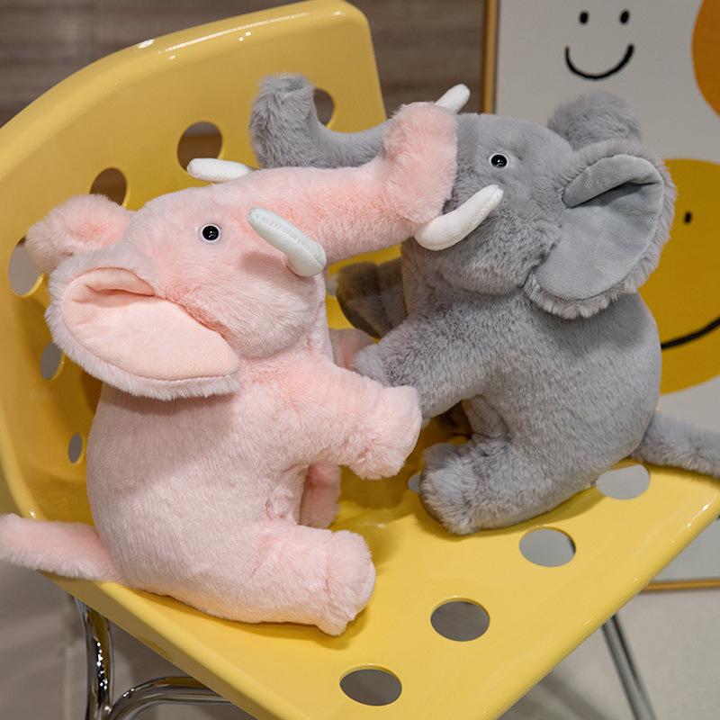 Simulation Elephant Doll Plush Toy Cute Baby Elephant Doll Children Sleeping Pillow Rag Doll Gift