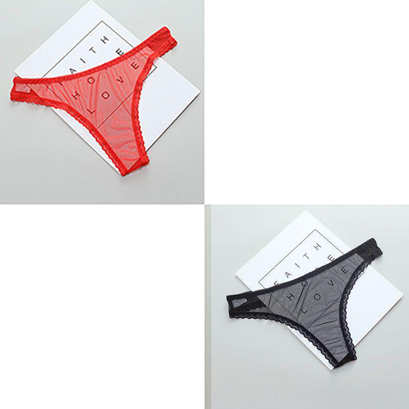Tanga de Malla Transparente de Tiro Bajo para un Look Sedoso y Coqueto