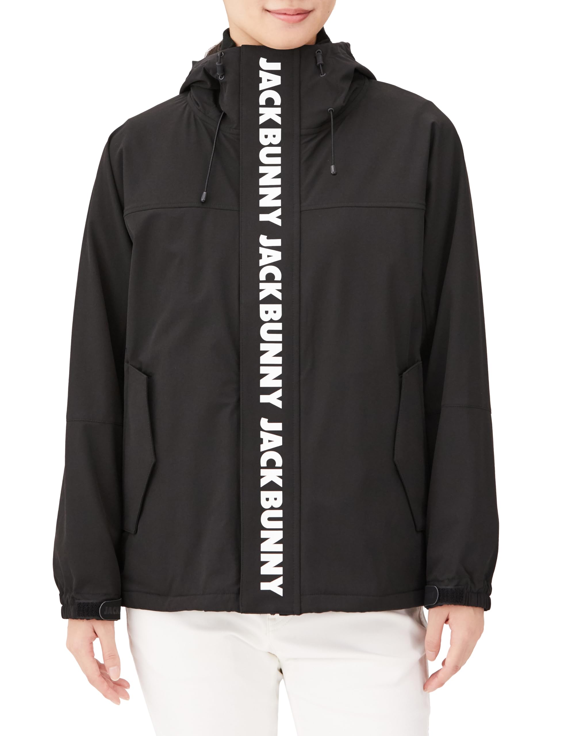 

2WAY full zip blouson Golf outerwear 0 [Jack Bunny] Women s (hood storage/stretch) / / 263-3220102 010_Black [S]