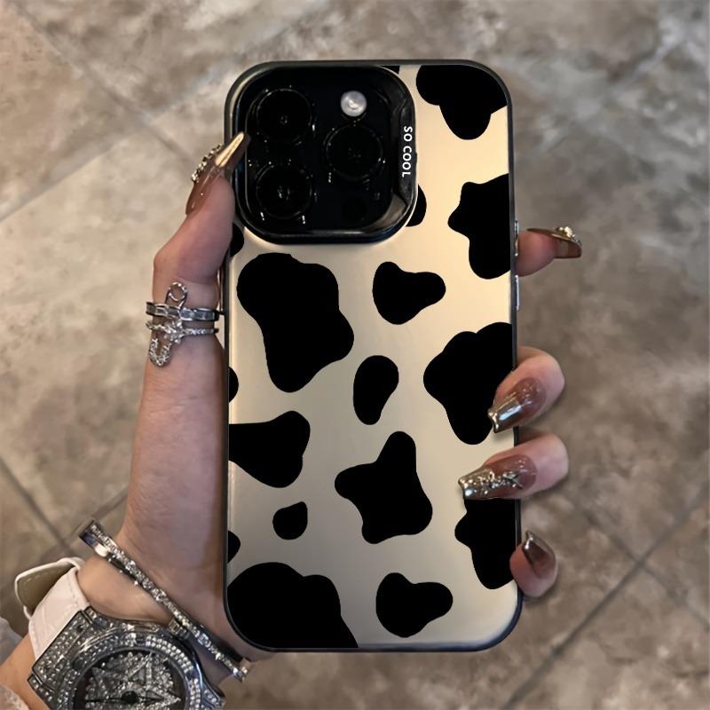 Cow Print Design Case Suitable Phone case for iPhone 17 16 15 14 13 12 11 Plus Pro Max Series Instagram Style Protective Cover