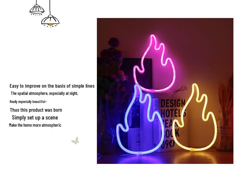 Christmas Neon LED Night Light - Influencer-Inspired Holiday Bedroom Decoration