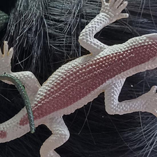 12Pcs Hairpin Vibrant Color Lizard Decor Handcrafted Hair Clip Hair Decoration Halloween Hair Accessory Fun Costume Gift
