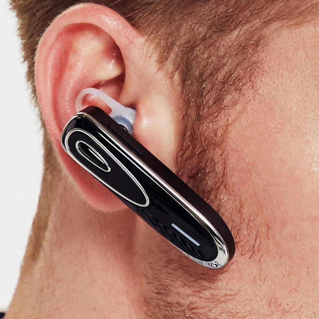 Headphones Ear Hooks Waterproof V5.0 Headsets for Workout Gym Running Travel Black