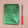 Dance Props Flag With Telescopic Sticks 140*140Cm Multiple Colors Belly Dance Semicircle Flags Performance Props Accessories