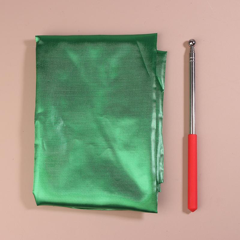 Dance Props Flag With Telescopic Sticks 140*140Cm Multiple Colors Belly Dance Semicircle Flags Performance Props Accessories