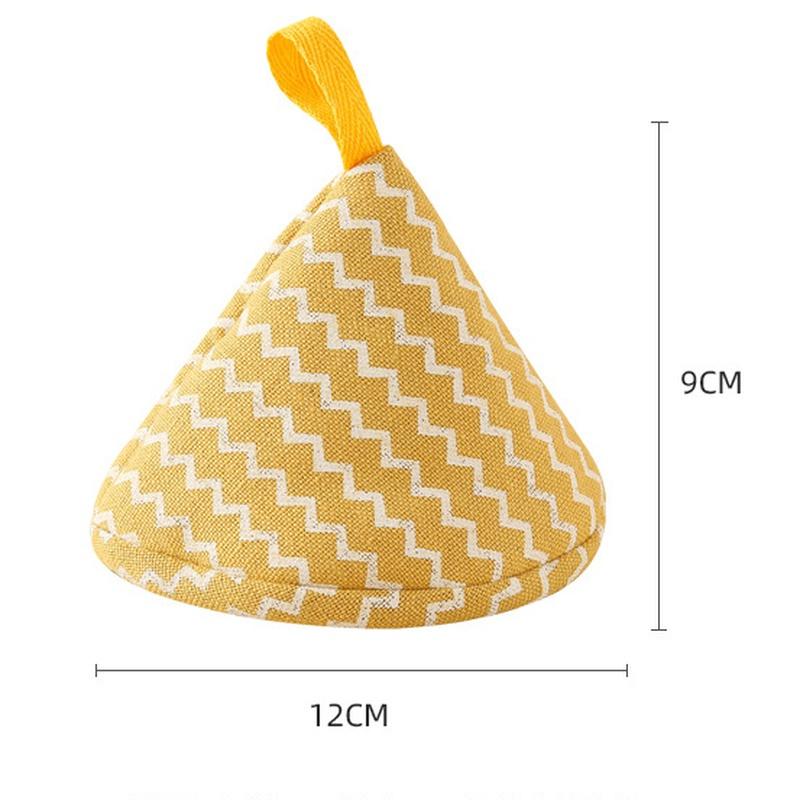 1PC Triangle Pot Cap Pot Cover Anti-scalding Triangle Pot Handle Cap Heat Insulation Gloves Kitchen Casserole Cap Pot Clip Cover