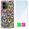 Etui Do Honor X7D / 400 Smart Obudowa Foto Case Plecki Motyle + Szkło 9H
