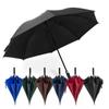 Automatic Long-Handle Windproof Golf Umbrella - Full Fiber, Large, Customizable for Business Gifts.