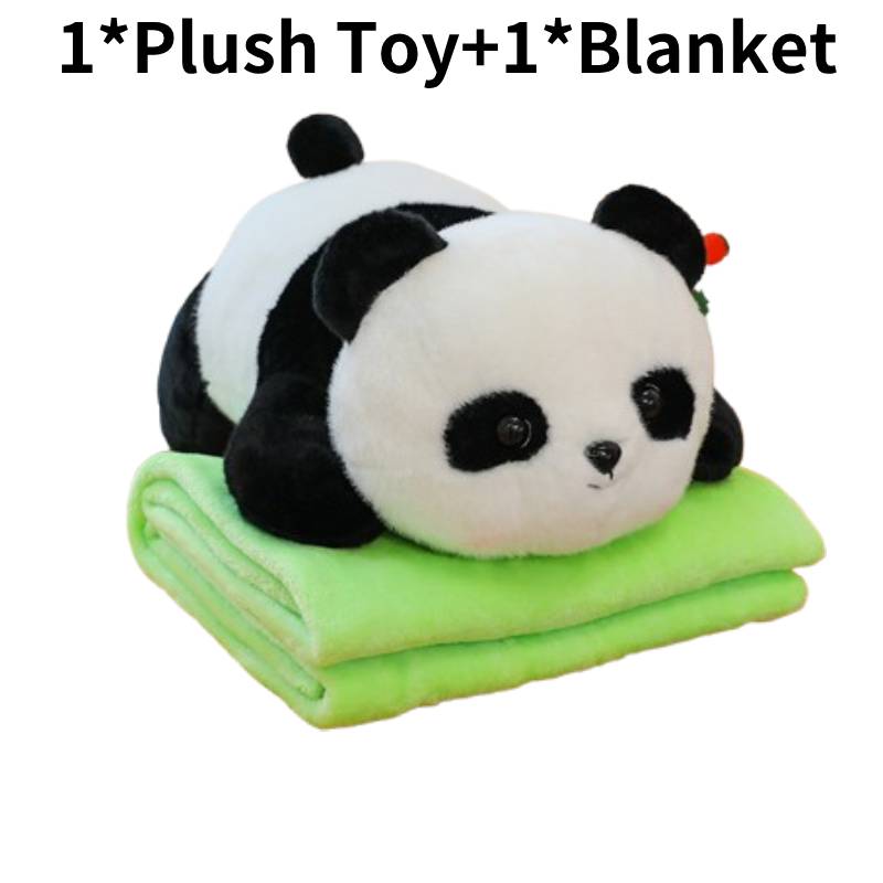 Panda Air Conditioning Pillow Plush Toy Cartoon Doll Warm Decoration Kids Gift