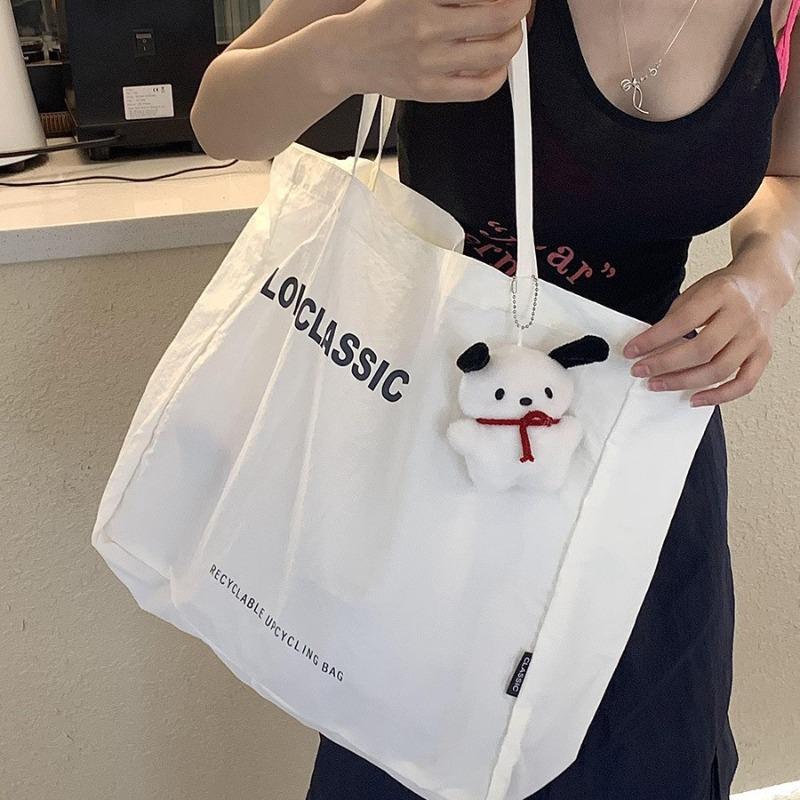 Large-capacity Minimalist Commuter Shoulder Bag with Letter-shaped Shopping Bag Design