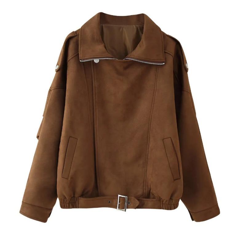 Women'S Fashion Casual Personality Street Motorcycle Clothing Short Jacket