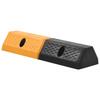 Butoir de stationnement - vidaXL - 2 pcs - Caoutchouc - Jaune et noir - 49 x 15 x 9 cm