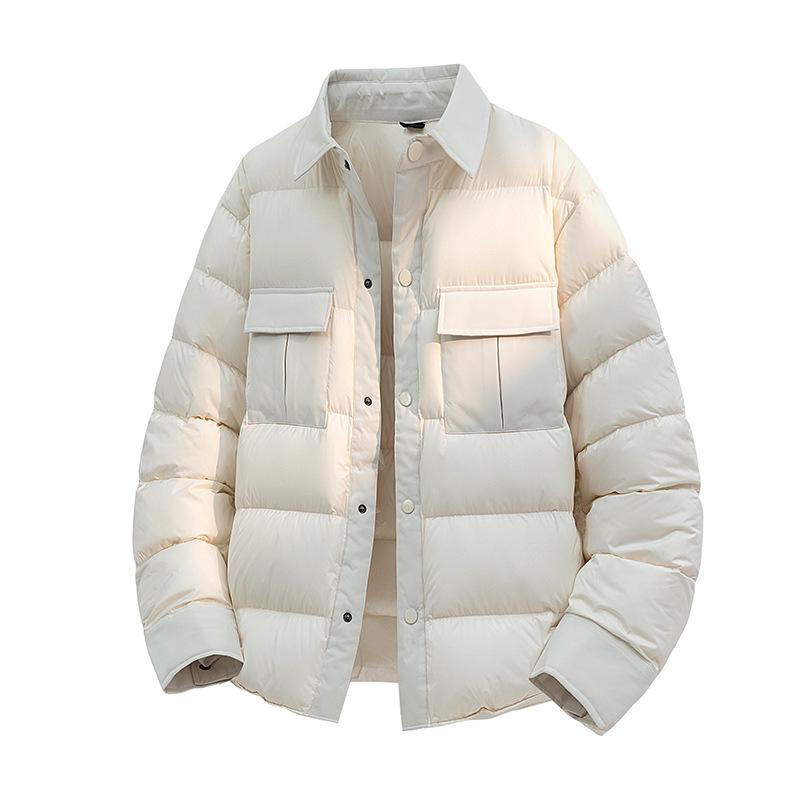 Men s Trendy Stand Collar Thick Down Jacket 2XL