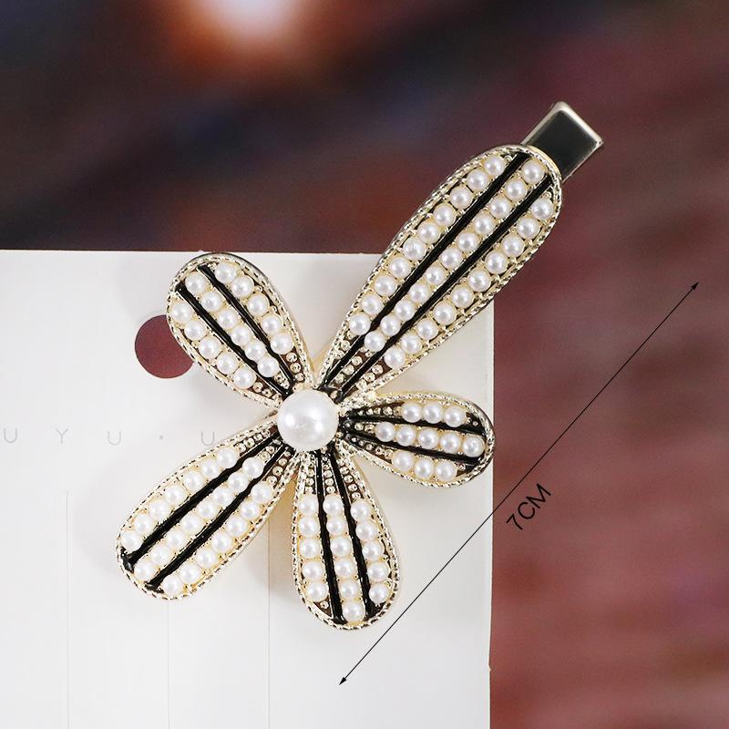 Elegant Rhinestone Hairpins Women Girls Pearl Hair Clips Pins Barrettes Accessories BB Hairclip Hairgrip Headdress