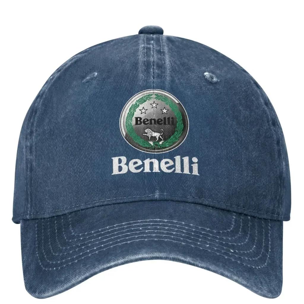 Benelli Racing Motorcross Motorcycle Merch Unisex Baseball Caps Motor Distressed Washed Hats Classic Outdoor Snapback