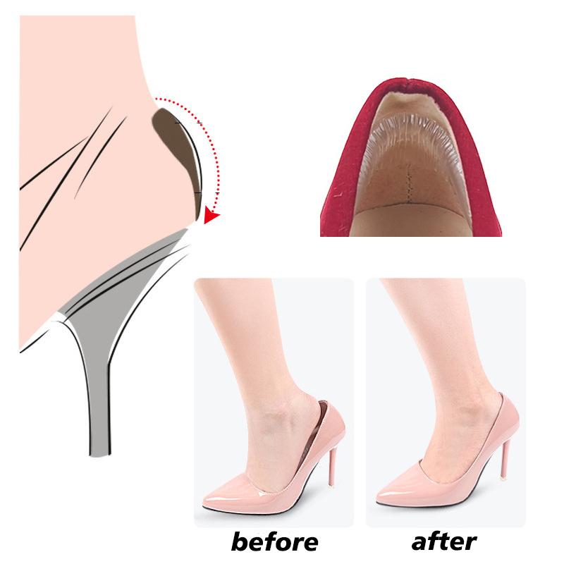 1 Pairs Silicone High Heel Protectors for Shoes - High Heel Inserts for Women Prevent Blister Anti-wear Heel Pads for Feet