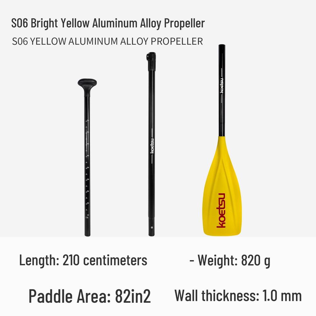 KOETSU Surf Paddleboard Dual-Use Aluminum Paddle: Single/Double Head Kayak & Paddleboard Paddle