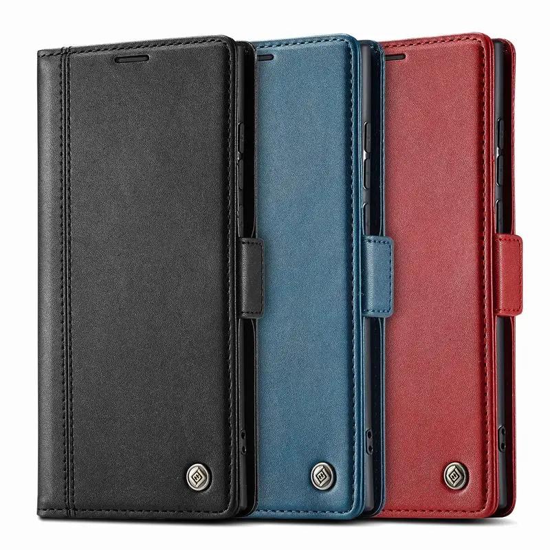 Flip Phone Case For Samsung Galaxy S24 S25 Ultra S23 FE S22 S20 S10 Plus 5G Note 20 Ultra Book Wallet Card Wallet Cover Etui